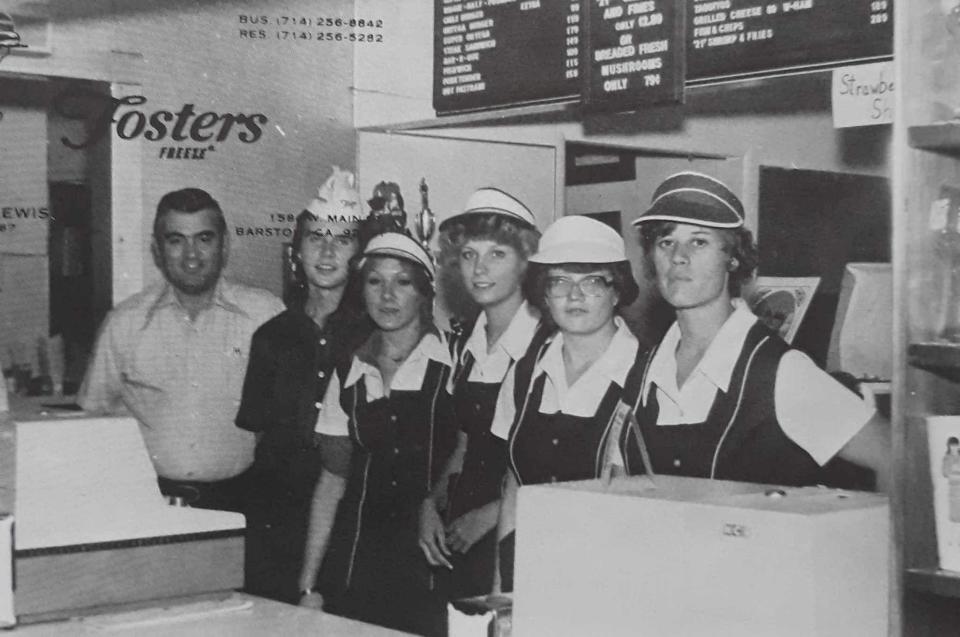 A 1980s photo shows Barstow Fosters Freeze employees at the restaurant that first opened in 1949 at 1580 W. Main Street.