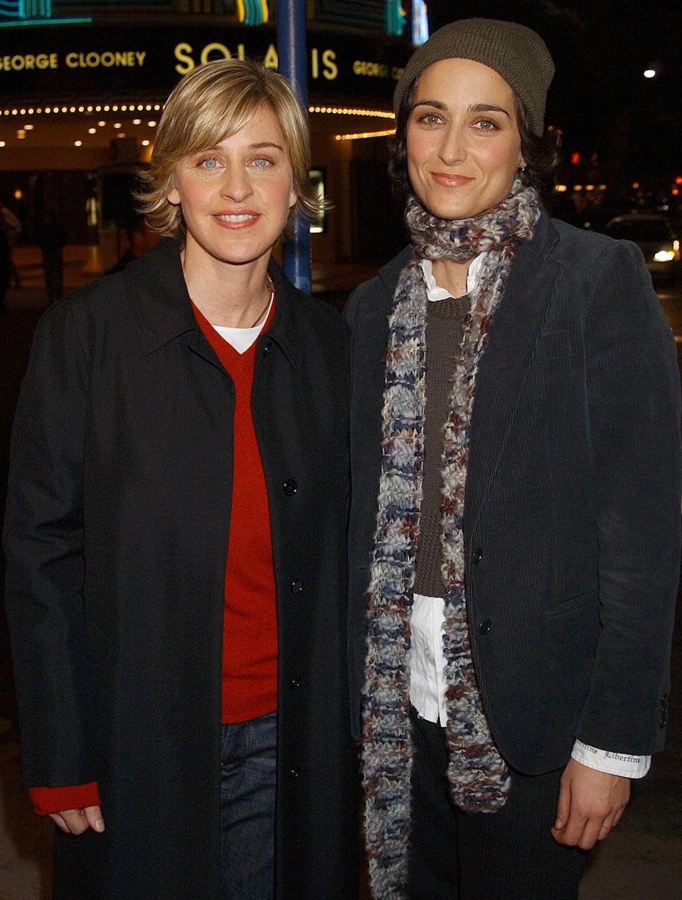 Ellen DeGeneres & Alexandra Hedison during "Adaptation" Premiere - Los Angeles at Mann Village Theatre in Westwood, California, United States