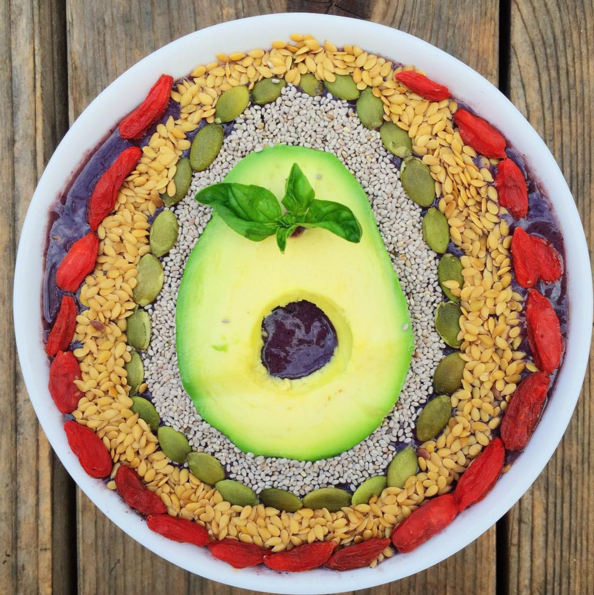 Add Color and Healthy Fat to Your Smoothie Bowl