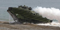 <p>The AAV, or Amphibious Assault Vehicle, is a landing vehicle that can transport troops pretty much anywhere. And while it's a relatively old design, recent upgrades have given it new life. That included the engine, which is now a Cummins VTA-525 that makes 1127 lb.-ft. of torque.</p>