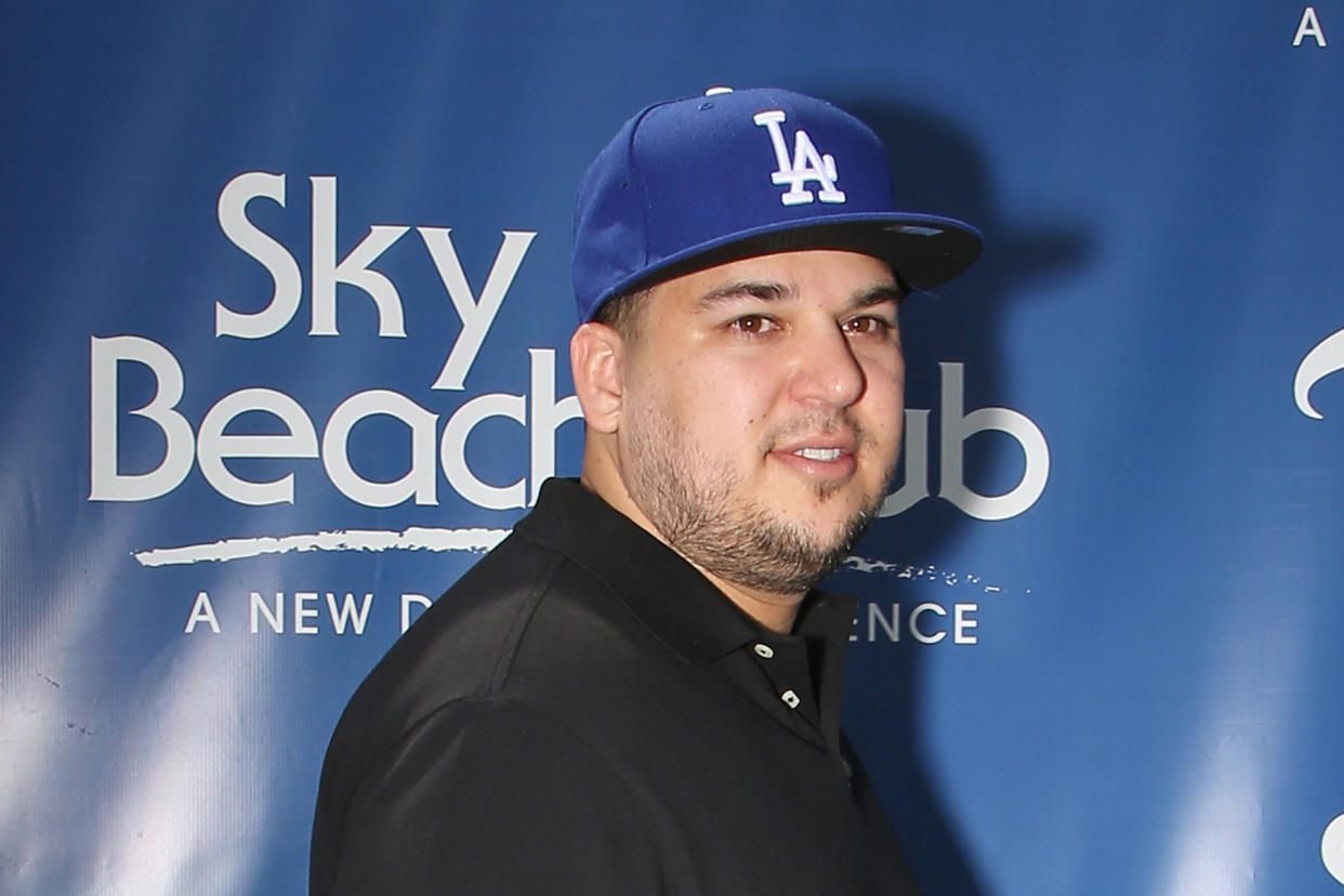 Rob Kardashian And Blac Chyna At Sky Beach Club - Credit: abe Ginsberg/Getty Images