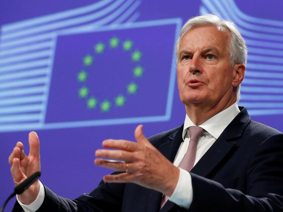 Michel Barnier will return to talks with David Davis on Monday (REUTERS)