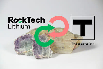 Rock Tech Lithium and Transamine to cooperate on lithium supply (CNW Group/Rock Tech Lithium Inc.)