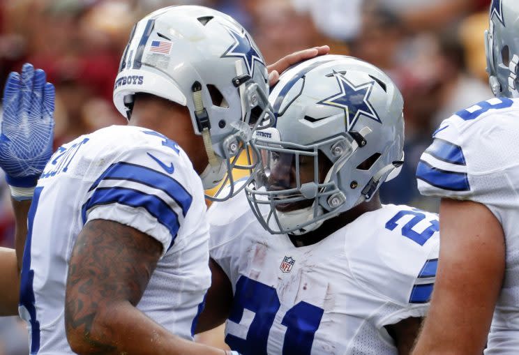 Dak Prescott and Ezekiel Elliott are off to great starts as rookies (AP)