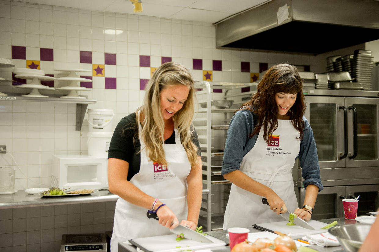 Previously only held in-person, cooking classes from the Institute of Culinary Education are now also offered virtually. (Institute of Culinary Education)