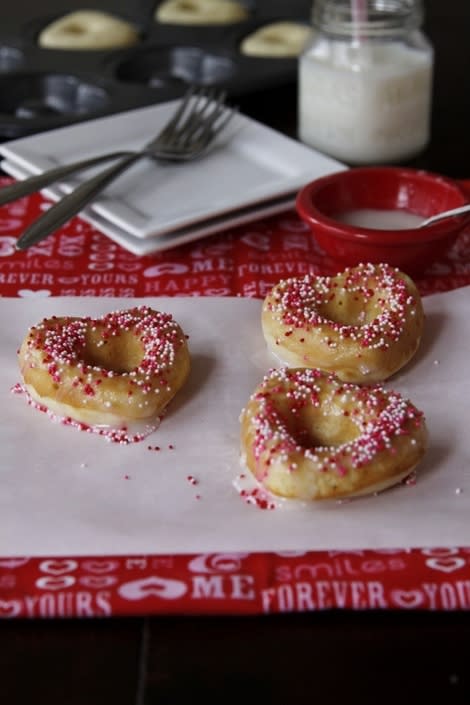 Baked Heart Donuts