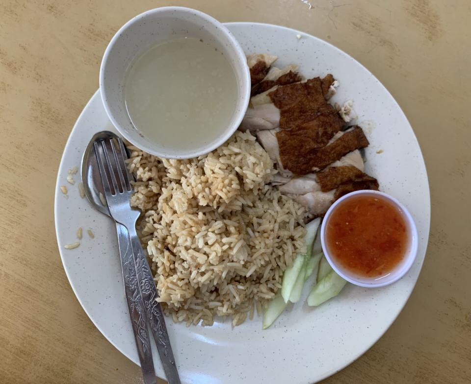 Subang Ria - Plate of chicken rice