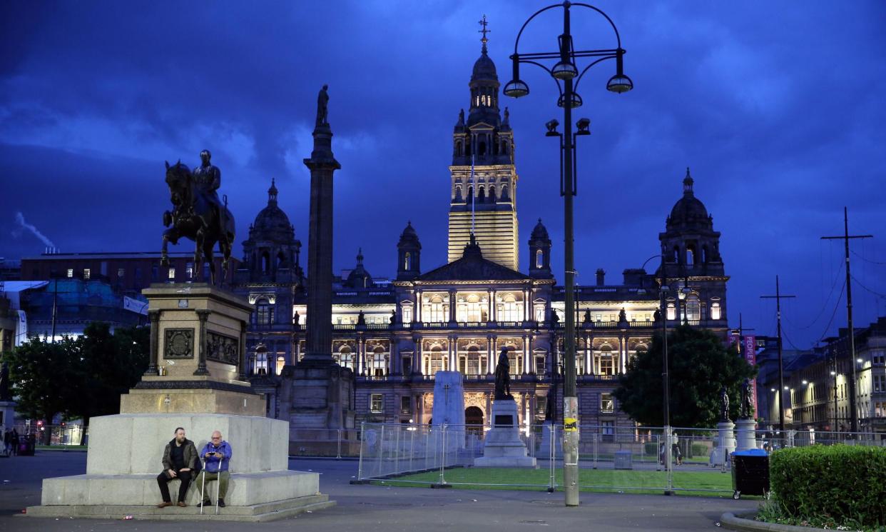 <span>The cancellation of Aye Write comes as many cultural festivals face financial pressures … George Square in Glasgow.</span><span>Photograph: Robert Perry/PA</span>