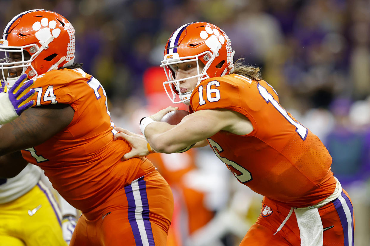 Trevor Lawrence was the consensus No. 1 pick in the draft, and he's going to a fishbowl NFL market with no other professional teams. Pressure's on. (Photo by Kevin C. Cox/Getty Images)