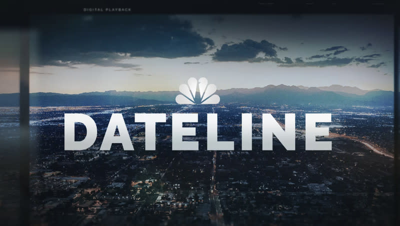 The logos of “Dateline” and NBC.