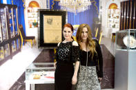 <p>Speaking of money, Lisa Marie and Priscilla Presley, pictured in 2015, continue to oversee all things Elvis. However, <a rel="nofollow noopener" href="https://www.today.com/money/lisa-marie-presleyselling-elvis-estate-2D80555480" target="_blank" data-ylk="slk:Lisa Marie sold the bulk of his estate;elm:context_link;itc:0;sec:content-canvas" class="link ">Lisa Marie sold the bulk of his estate</a> — including rights to her father’s name and image — in a $100 million deal in 2004. Despite this, Lisa Marie has had money trouble. In 2017, she sued a business manager for allegedly <a rel="nofollow noopener" href="http://www.tmz.com/2017/11/08/lisa-marie-presley-sues-business-manager-elvis-presley-squandering-money/" target="_blank" data-ylk="slk:squandering $100 million;elm:context_link;itc:0;sec:content-canvas" class="link ">squandering $100 million</a>. (Photo: Bryan Steffy/WireImage) </p>