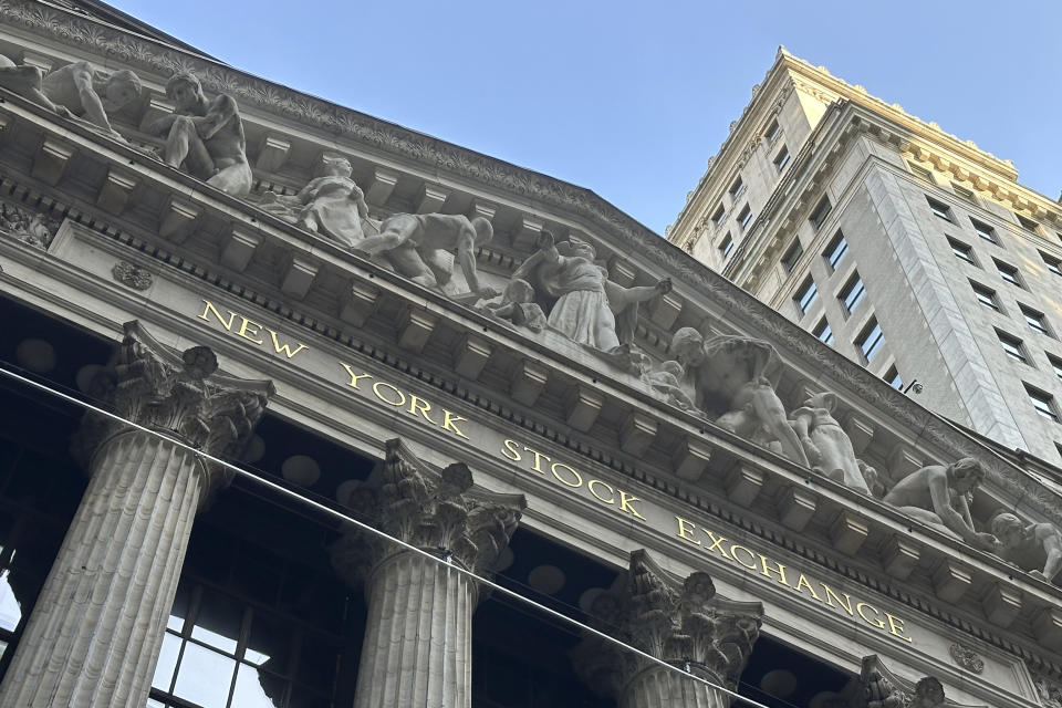 The New York Stock Exchange is shown on Tuesday, May 21, 2024, in New York. Stocks on Wall Street were mixed in quiet premarket trading as more retailers report solid results at the tail end of earnings season. (AP Photo/Peter Morgan)