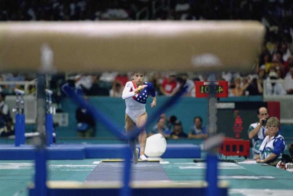 Kerri Strug at the 1996 Olympics