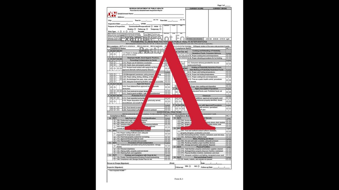 

”A” food safety excellence score 90 to 100