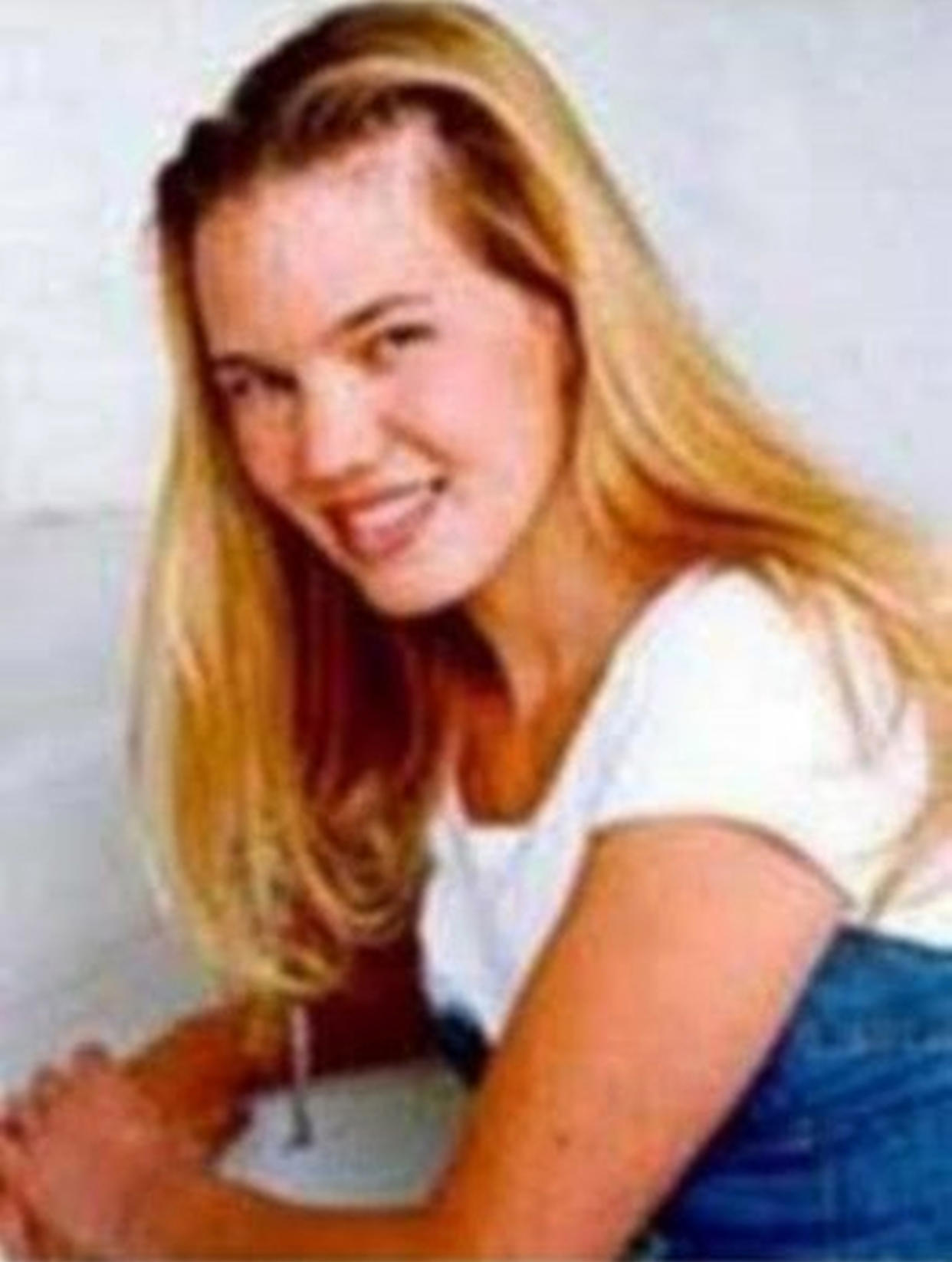 FILE - This undated photo released by the FBI shows Kristin Smart, the California Polytechnic State University, San Luis Obispo student who disappeared in 1996. Smart was last seen in May 1996, while returning to her dorm after an off-campus party. Search warrants were served Wednesday, Feb. 5, 2020, at locations in California and Washington state in the investigation of Smart's disappearance, authorities said. (FBI via AP)