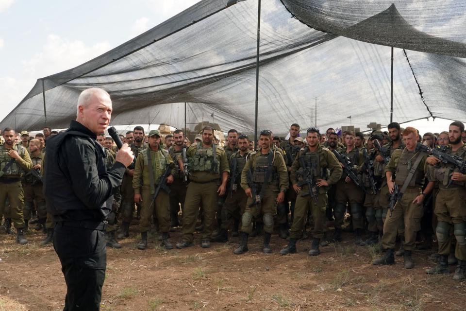 Israeli Defence Minister Yoav Gallant (Anadolu via Getty Images)