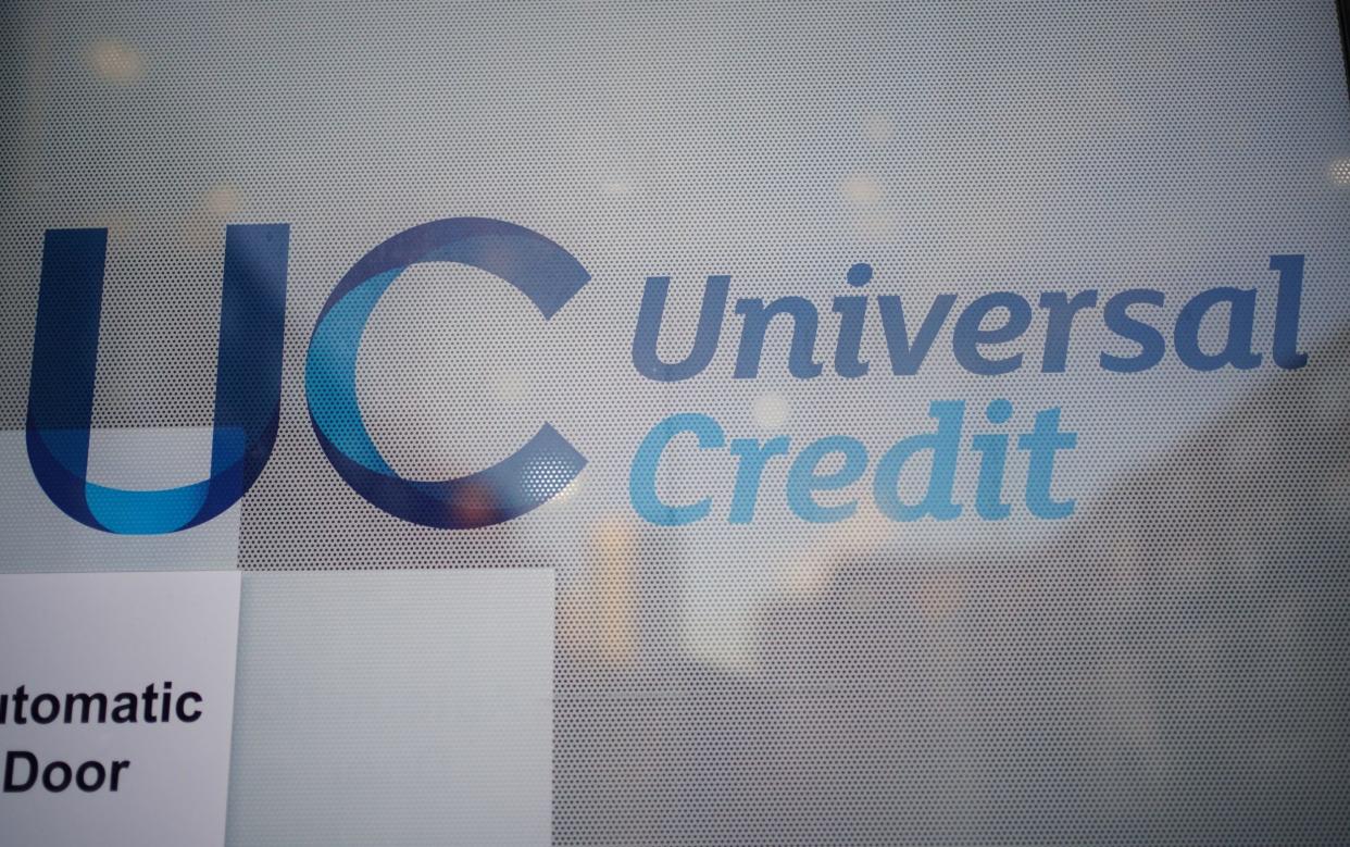 A Universal Credit sign