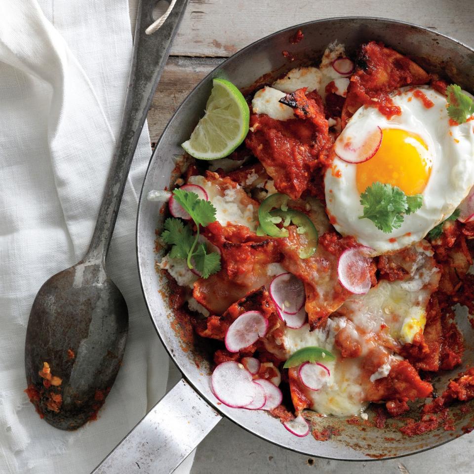Chilaquiles with Fried Eggs