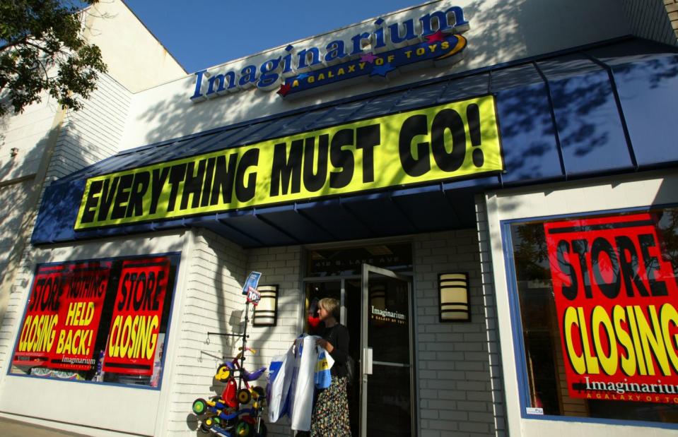 <p>The educational children's bookstore was owned by Toys "R" Us, until the company announced it was <a href="https://www.washingtonpost.com/archive/business/2003/11/18/kids-r-us-imaginarium-stores-to-be-shuttered/ed4299a8-b41f-493d-a20f-d2f227a333c8/" rel="nofollow noopener" target="_blank" data-ylk="slk:closing all Imaginariums in 2003;elm:context_link;itc:0;sec:content-canvas" class="link ">closing all Imaginariums in 2003</a>. At the time of its closure, there were 36 locations nationwide. </p>