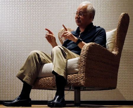 Malaysia's former prime minister Najib Razak speaks to Reuters during an interview in Langkawi, Malaysia June 19, 2018. REUTERS/Edgar Su