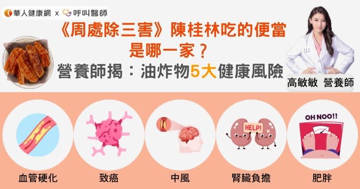 《周處除三害》陳桂林吃的便當是哪一家？營養師揭：油炸物5大健康風險