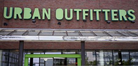 The sign outside the Urban Outfitters store is seen in Denver, Colorado on May 14, 2015. REUTERS/Rick Wilking/File Photo