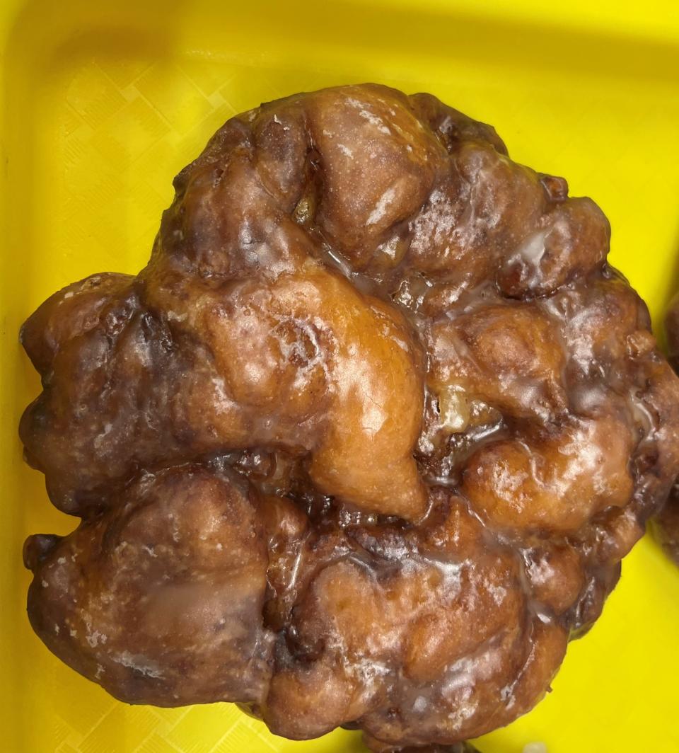 Apple fritters are among the most popular sellers at Mt. Juliet Donut Shop on Nonaville Road.