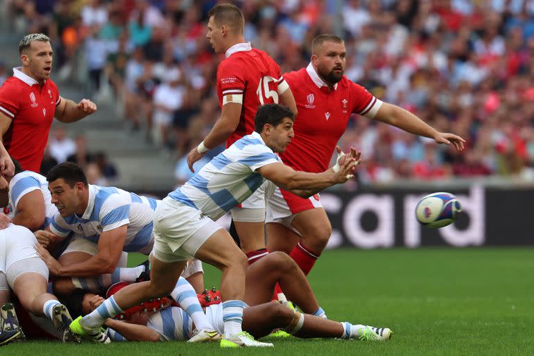 Tomás Cubelli fue titular en cuartos de final frente a Gales, pero no jugó en las semis contra los All Blacks