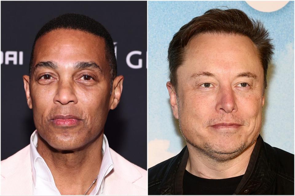 Don Lemon (left) is suing Elon Musk for alleged breach of contract (Getty Images)