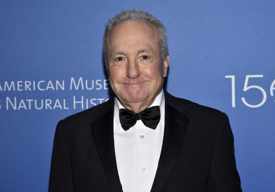 FILE - In this Nov. 21, 2019, file photo Producer Lorne Michaels attends the American Museum of Natural History's 2019 Museum Gala in New York. The Kennedy Center Honors is returning in December with a class that includes Motown Records creator Berry Gordy, “Saturday Night Live” mastermind Lorne Michaels and actress-singer Bette Midler. Organizers expect to operate at full capacity, after last year’s Honors ceremony was delayed for months and later conducted under intense COVID-19 restrictions. (Photo by Evan Agostini/Invision/AP, File)