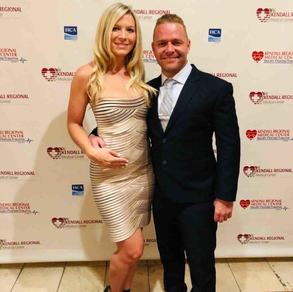 Miami doctor Daniel Sirovich pictured with fiancée Kristi Kelly.