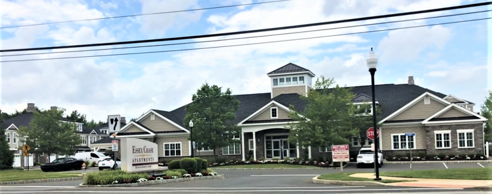 Essex Chase Apartments at 580 Aura Road in Glassboro, just south of Ellis Mill Road near the Route 55 Exit 48 interchange. PHOTO: July 24, 2023.