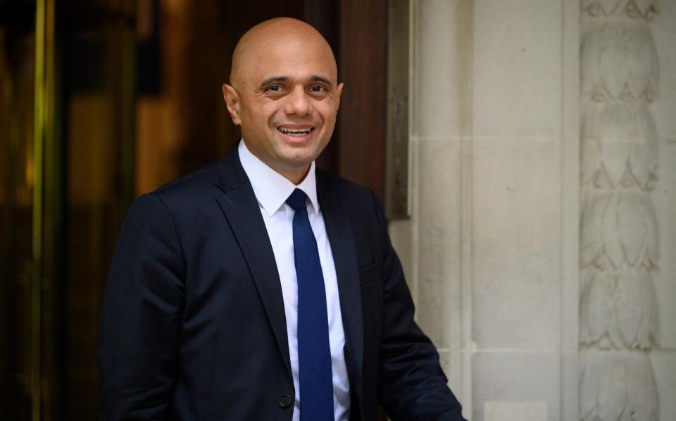 Sajid Javid at a doctor's surgery - Leon Neal/Getty