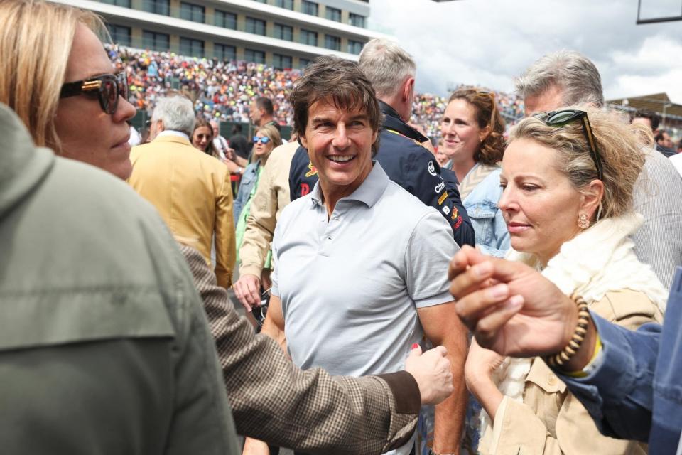 Silverstone, UNITED KINGDOM - Actor Tom Cruise during the Formula 1 Lenovo British Grand Prix 2022, 10th round of the 2022 FIA Formula One World Championship, on the Silverstone Circuit. He turns 60 today! Pictured: Tom Cruise BACKGRID USA 3 JULY 2022 BYLINE MUST READ: Best Image / BACKGRID USA: +1 310 798 9111 / usasales@backgrid.com UK: +44 208 344 2007 / uksales@backgrid.com *UK Clients - Pictures Containing Children Please Pixelate Face Prior To Publication*