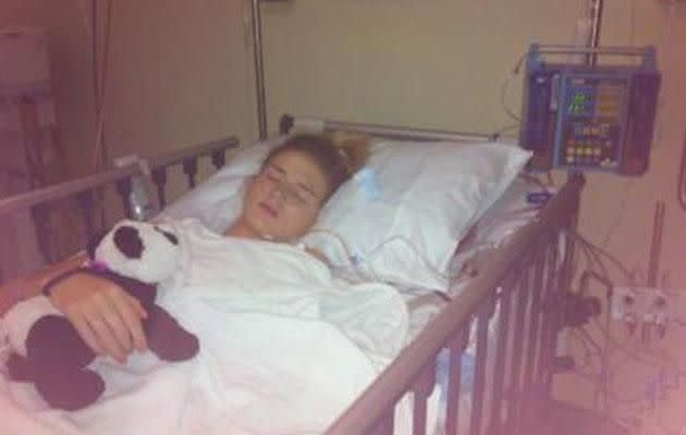 Amy was booked in for surgery soon after her diagnosis. Photo: supplied