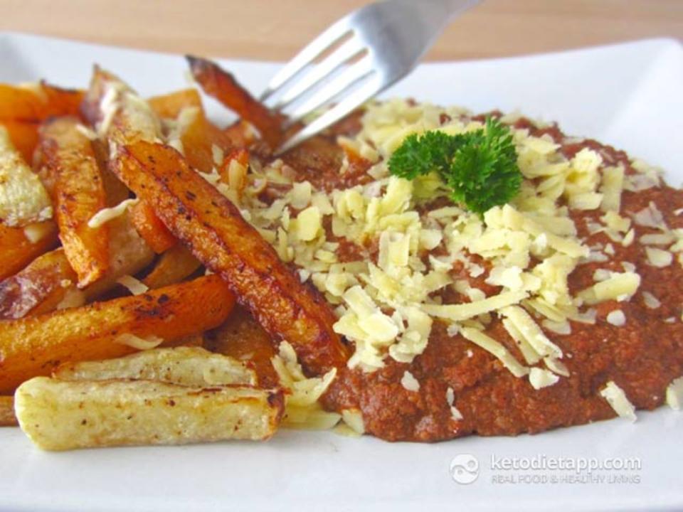 <p>Keto Diet App</p><p>If you thought following a low-carb diet meant no more chili cheese fries, think again!</p><p><strong>Get the recipe: <a href="http://ketodietapp.com/Blog/post/2013/03/20/Low-Carb-Chili-Cheese-Fries" rel="nofollow noopener" target="_blank" data-ylk="slk:Low-Carb Chili Cheese Fries;elm:context_link;itc:0;sec:content-canvas" class="link ">Low-Carb Chili Cheese Fries</a></strong></p>