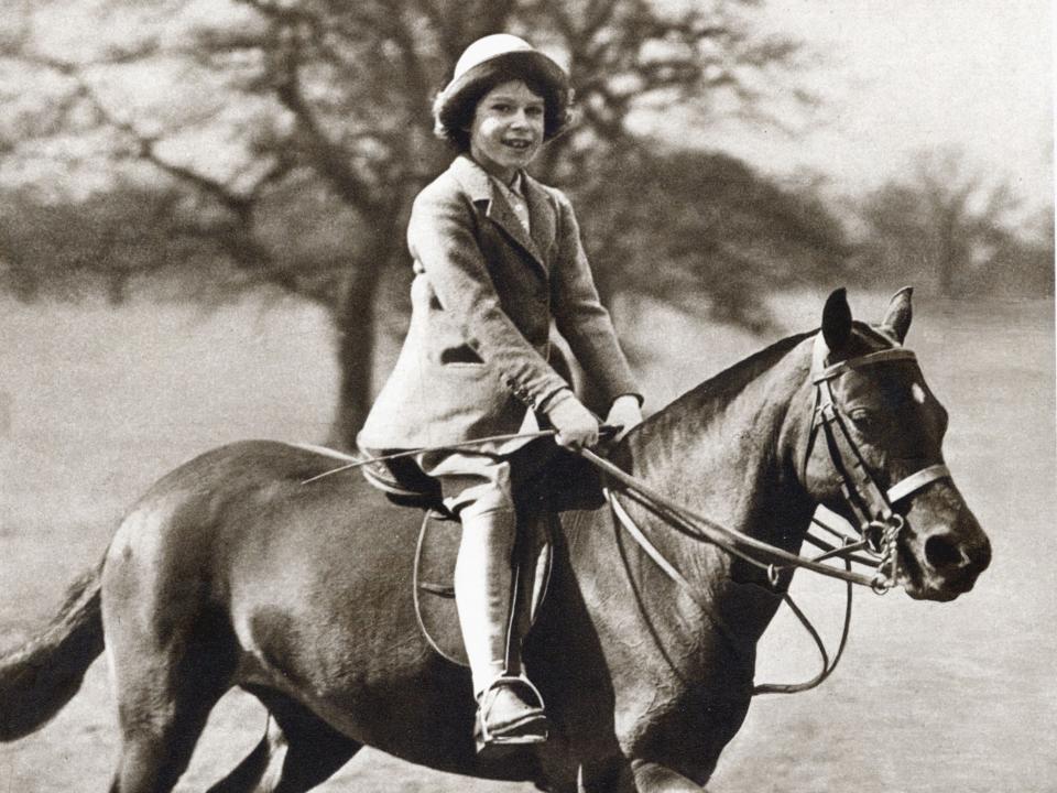 Princess Elizabeth, future Queen Elizabeth II as a child, aged 9. 1935.