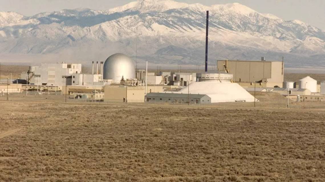 The now defunct Experimental Breeder Reactor No. II is seen on the Idaho National Laboratory site between Idaho Falls and Arco. EBR-II was one of dozens of nuclear reactors that once operated on the 890-square-mile site. Only a few reactors are still working.