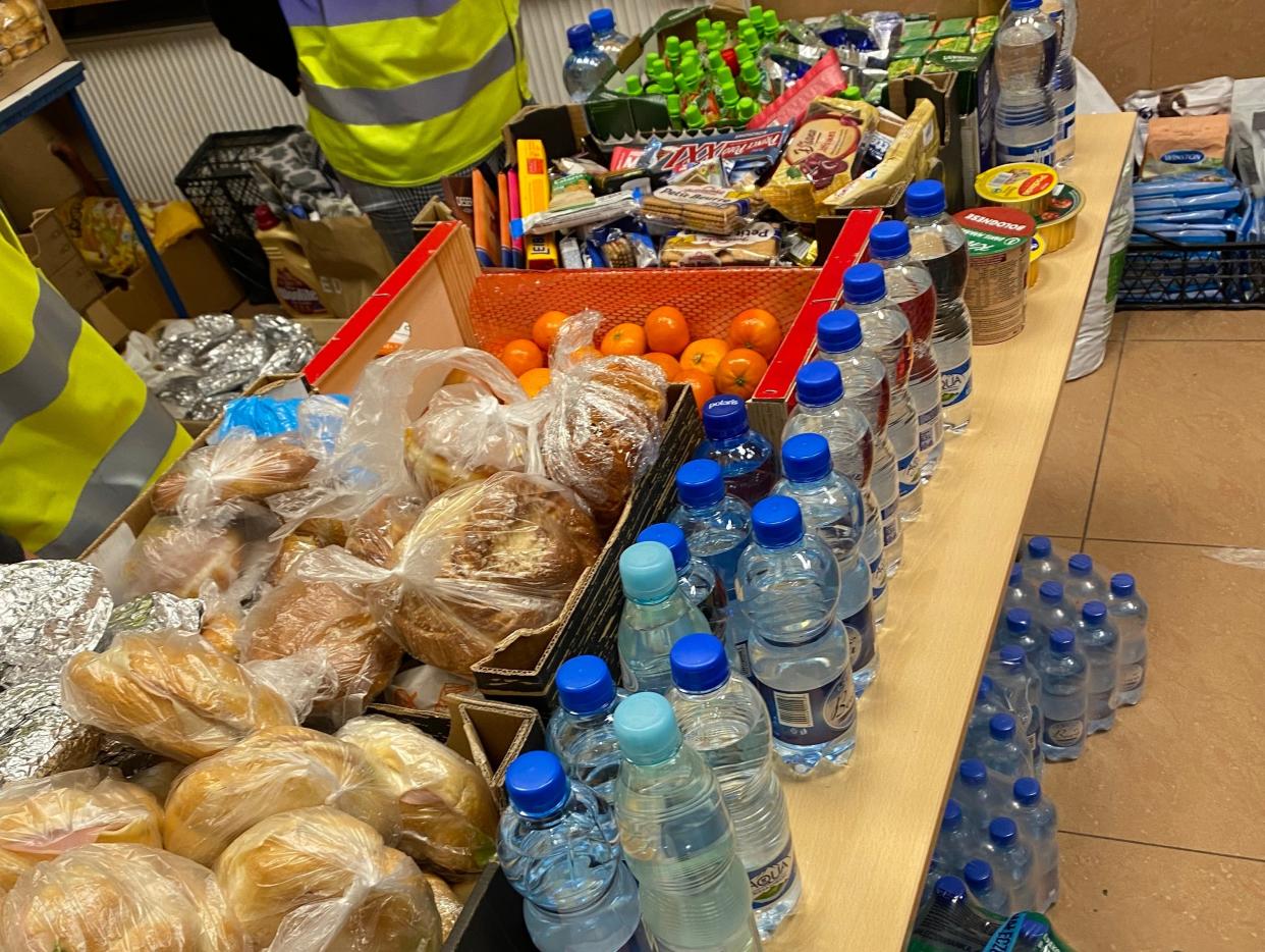 Food donated to Ukrainians