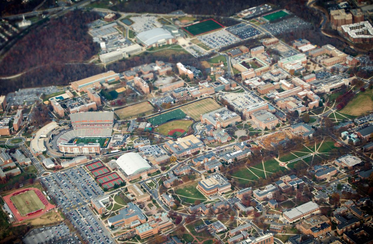 The University of Maryland campus in College Park, Md., is seen, Tuesday, Nov. 25, 2014.