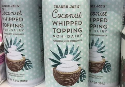 Trader Joe’s Coconut Whipped Topping is the non-dairy dessert hack of your dreams