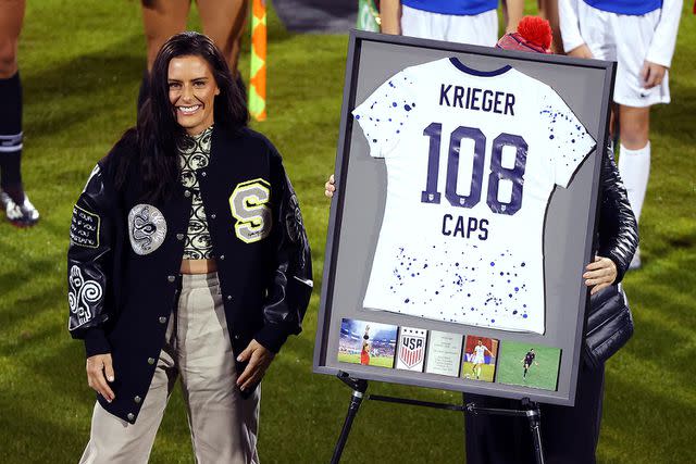 <p>Richard Rodriguez/USSF/Getty</p> Ali Krieger in December 2023