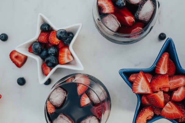 PHOTO: Red wine summer sangria perfect for a 4th of July party. (Heart and Seam Lifestyle Blog)