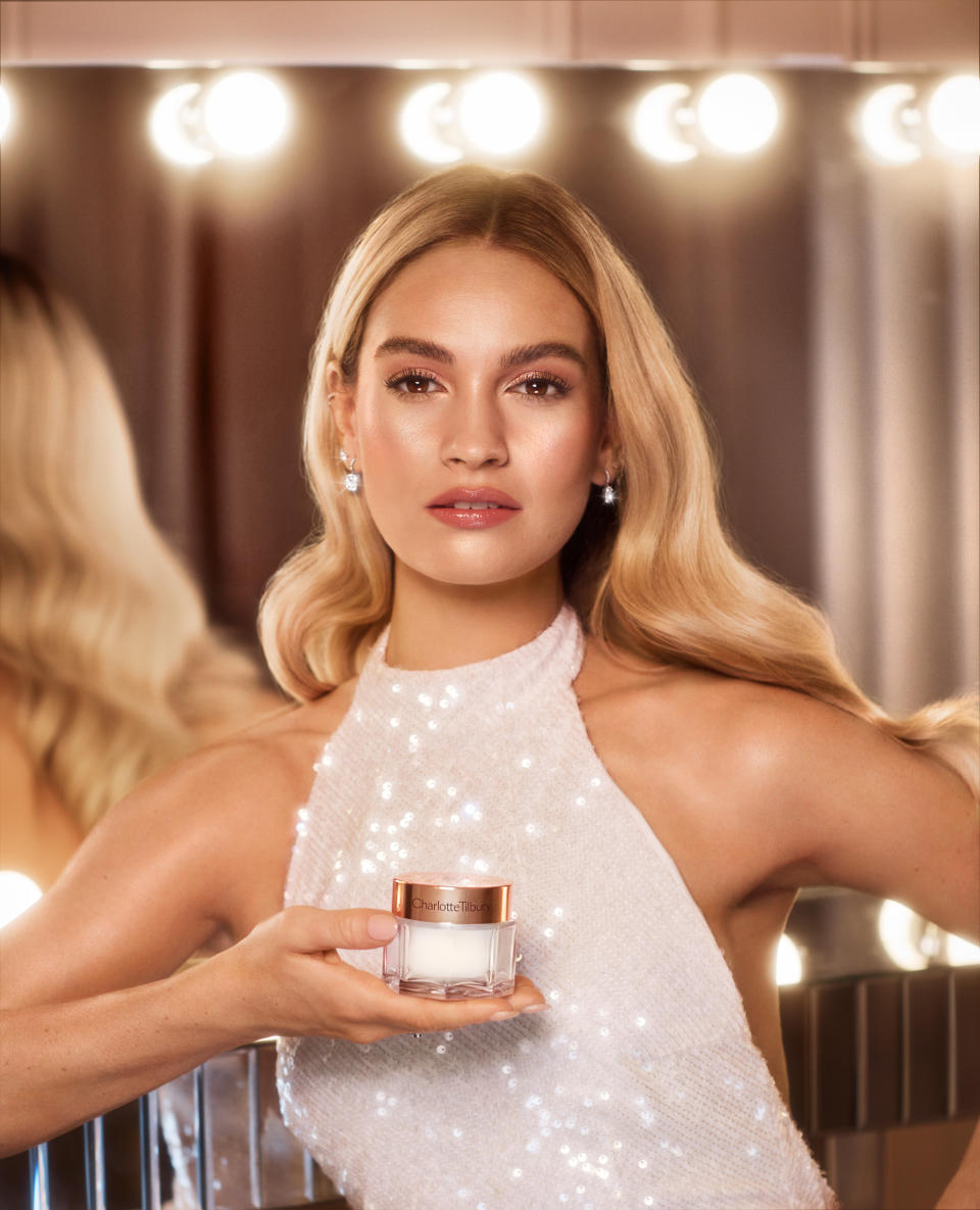 Lily James for Charlotte Tilbury