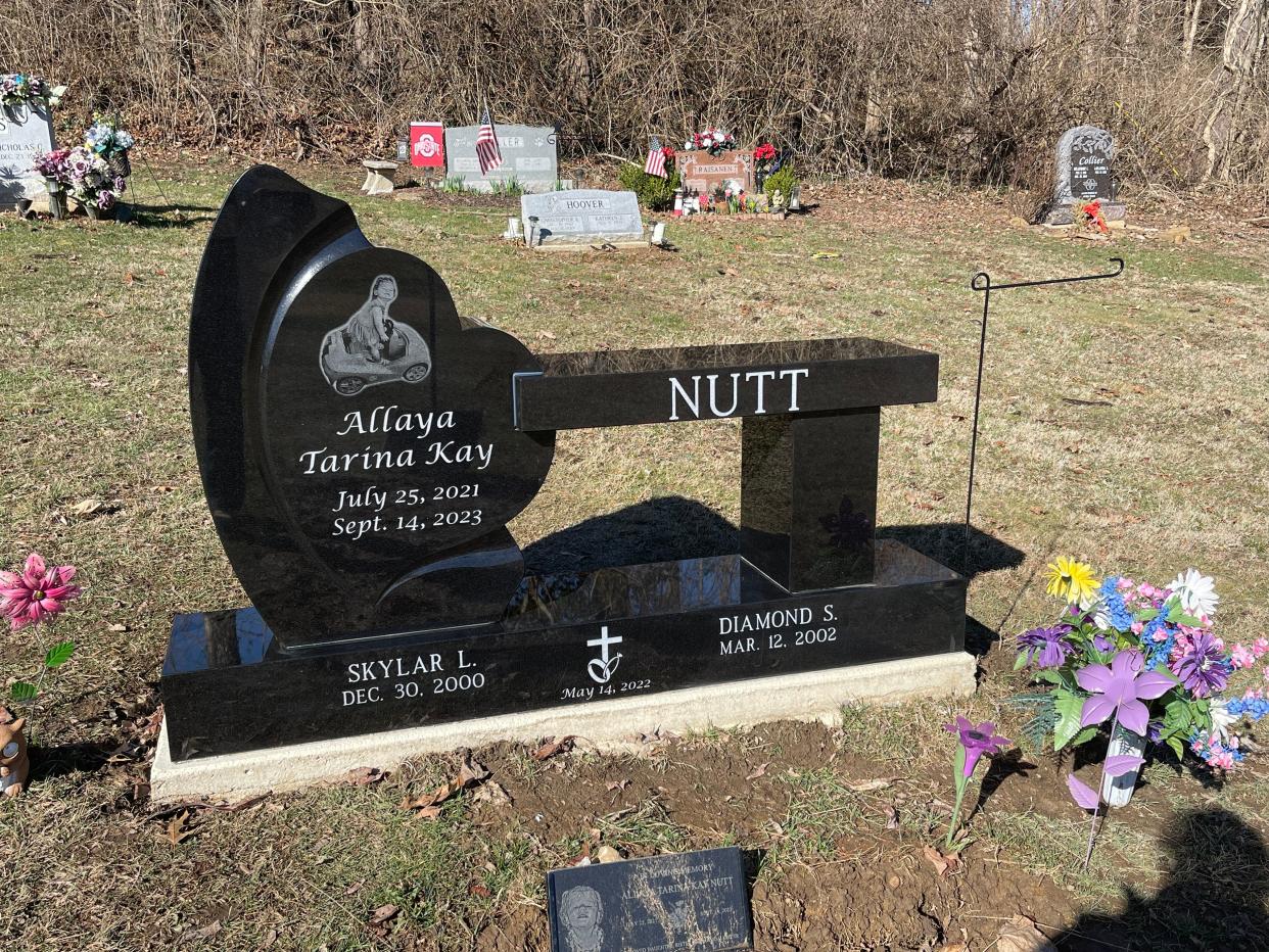The bench in memory of Allaya Nutt was placed on Feb. 28, 2024.