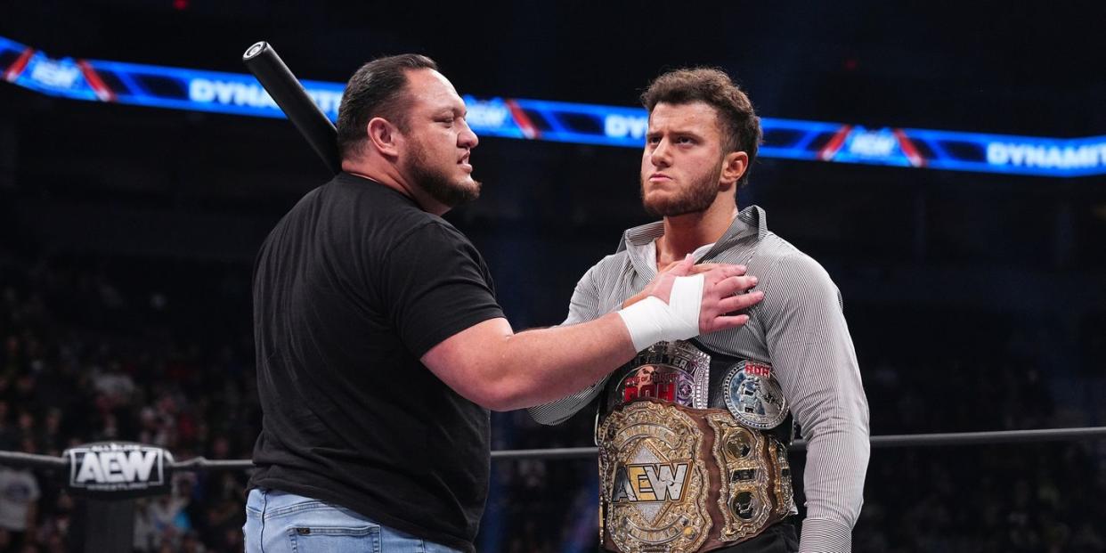 samoa joe and mjf in aew