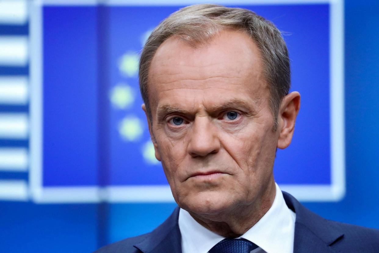 European Council President Donald Tusk: AFP via Getty Images