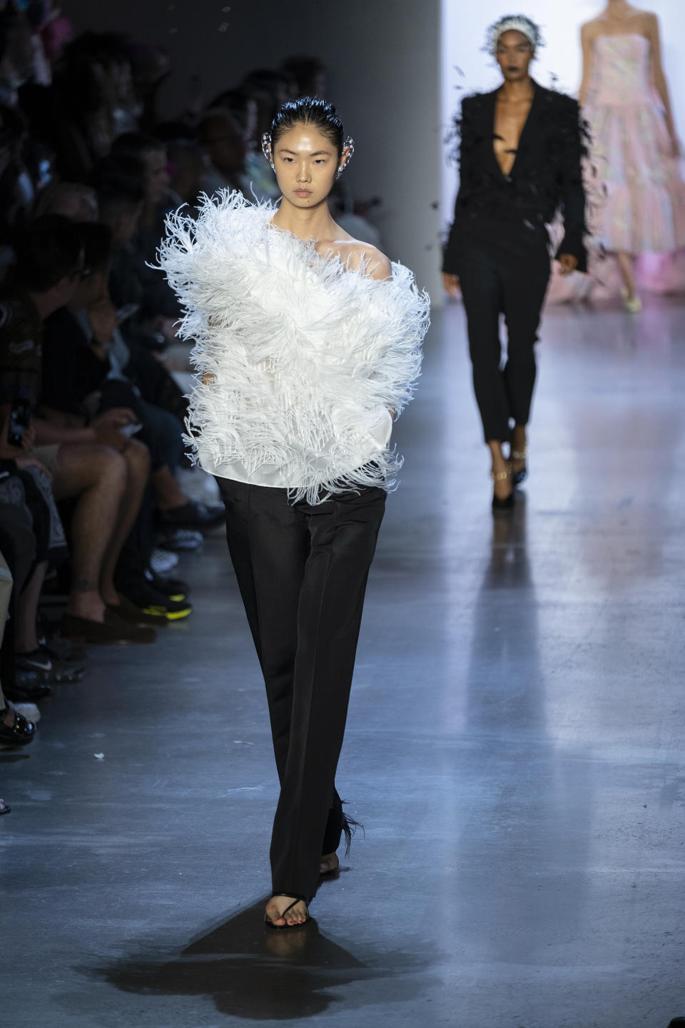 The Prabal Gurung collection is modeled during Fashion Week, Sunday, Sept. 8, 2019 in New York. (AP Photo/Craig Ruttle)