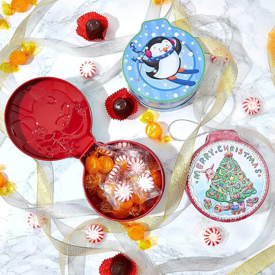 Ornament Christmas Cookie Tins