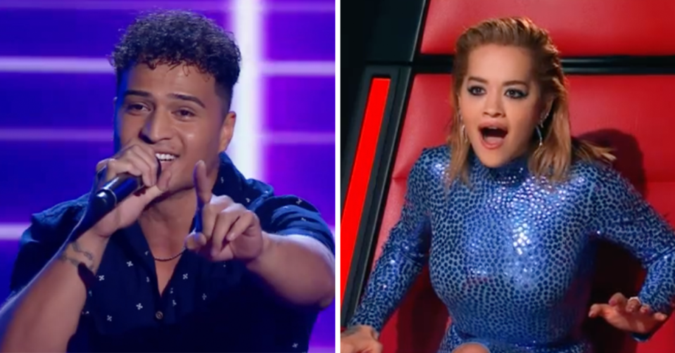 The Voice's Rita Ora shocked.